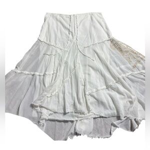 Da-nang women’s medium vintage flowy skirt embroidered y2k assymetrical